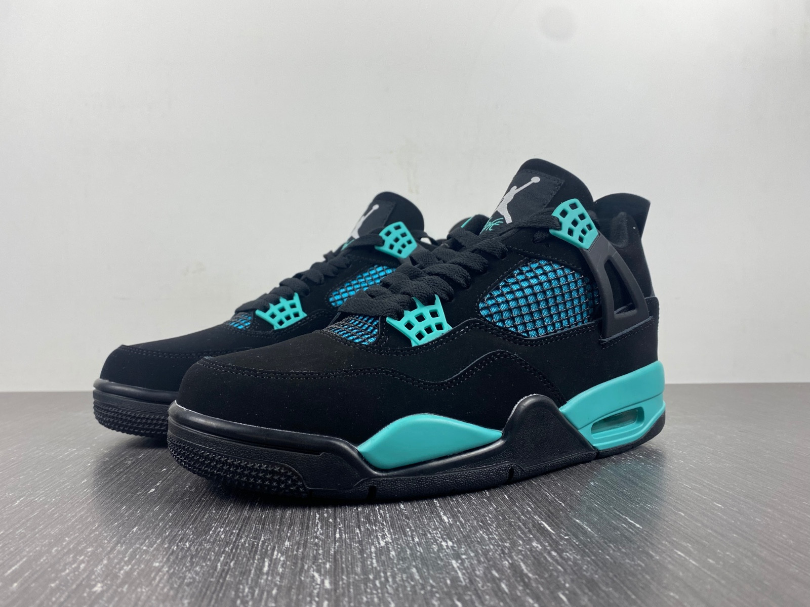 air jordan 4 black T*f*ny green bq7669-132