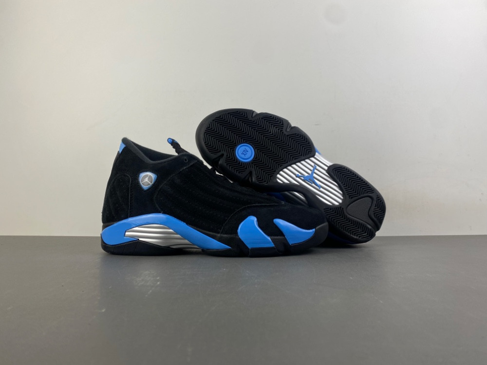 Air Jordan 14 Black University Blue 487471-002