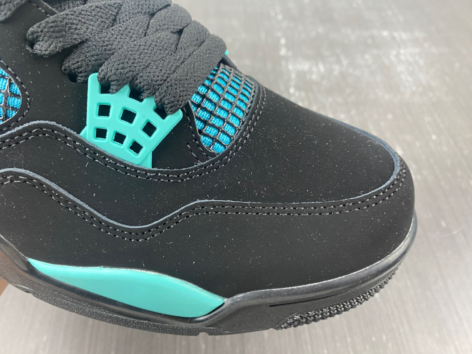 air jordan 4 black T*f*ny green bq7669-132