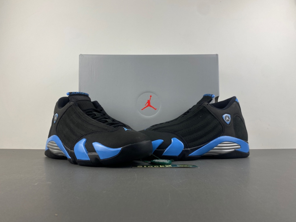 Air Jordan 14 “Black/University Blue” 487471-007