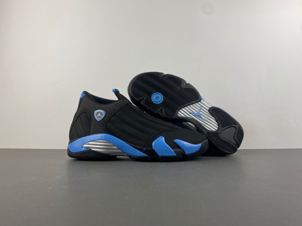 Air Jordan 14 “Black/University Blue” 487471-007