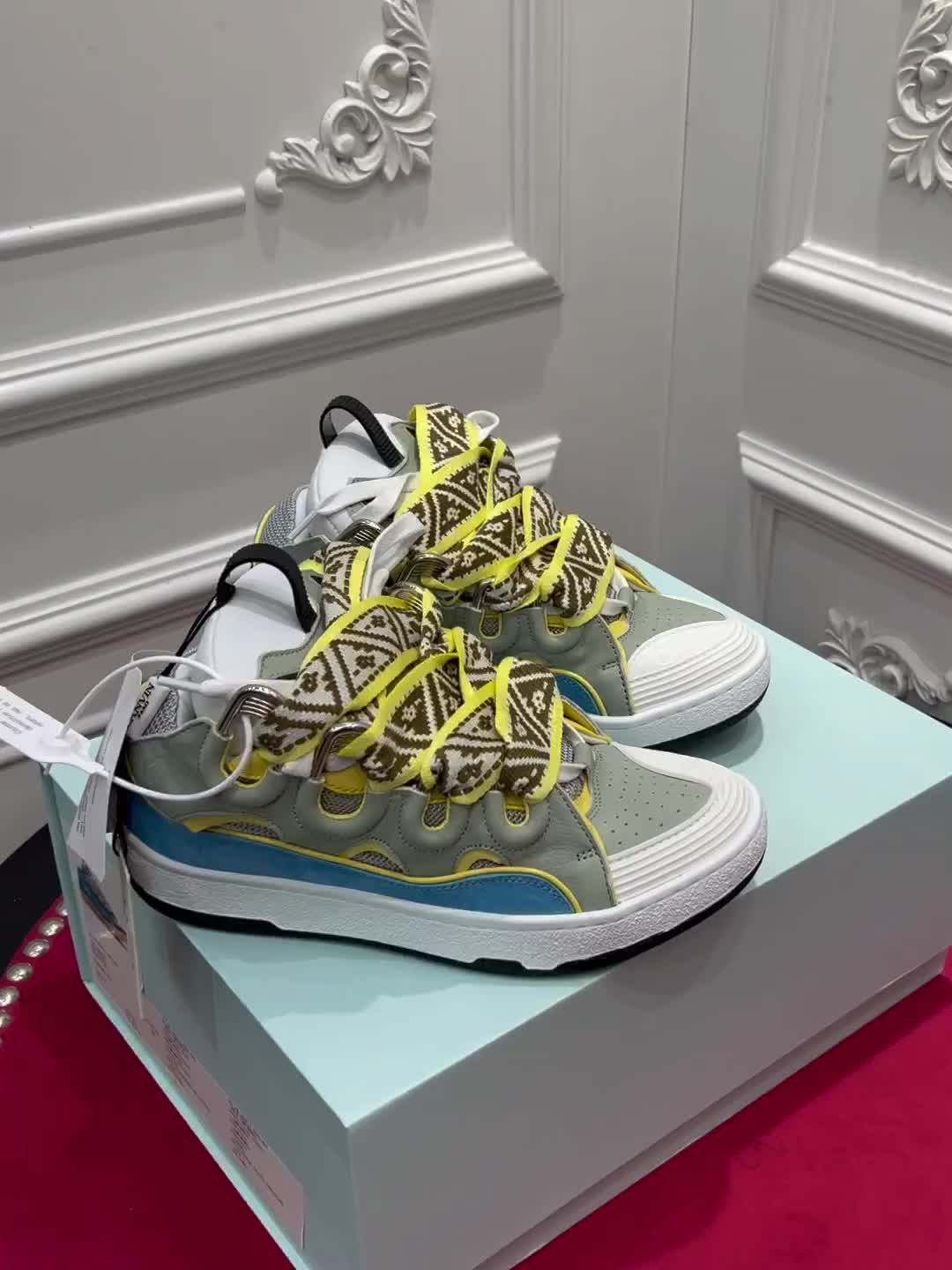 lanvin curb sneaker