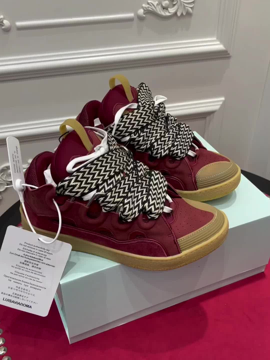 lanvin curb sneaker
