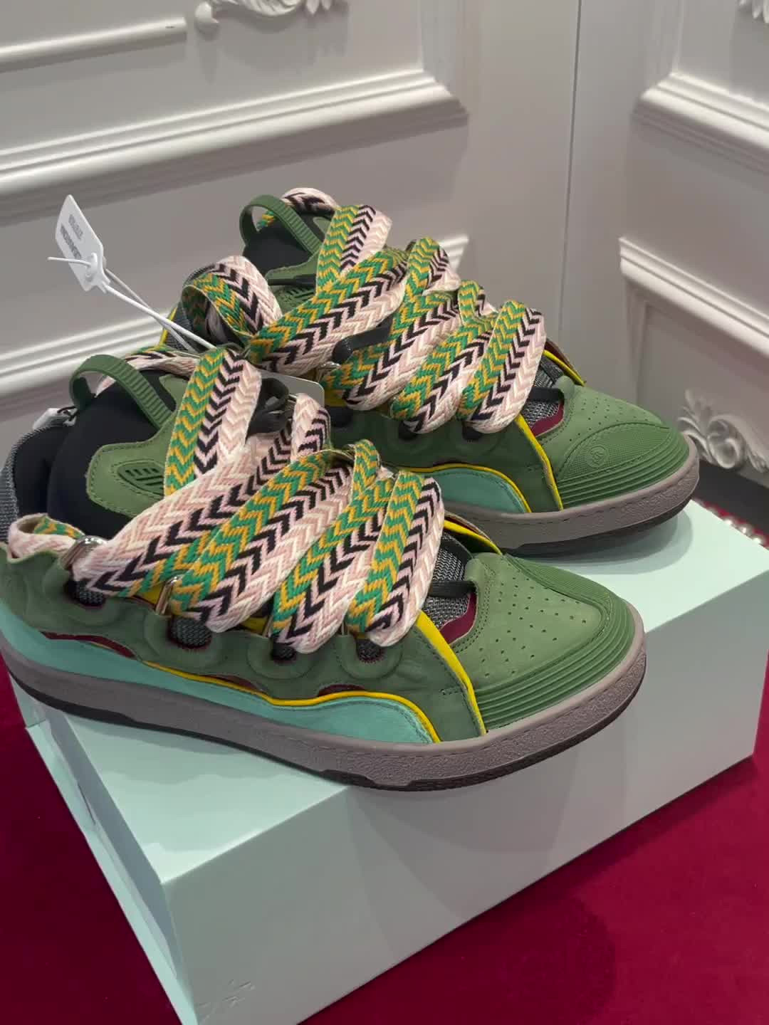 lanvin curb sneaker