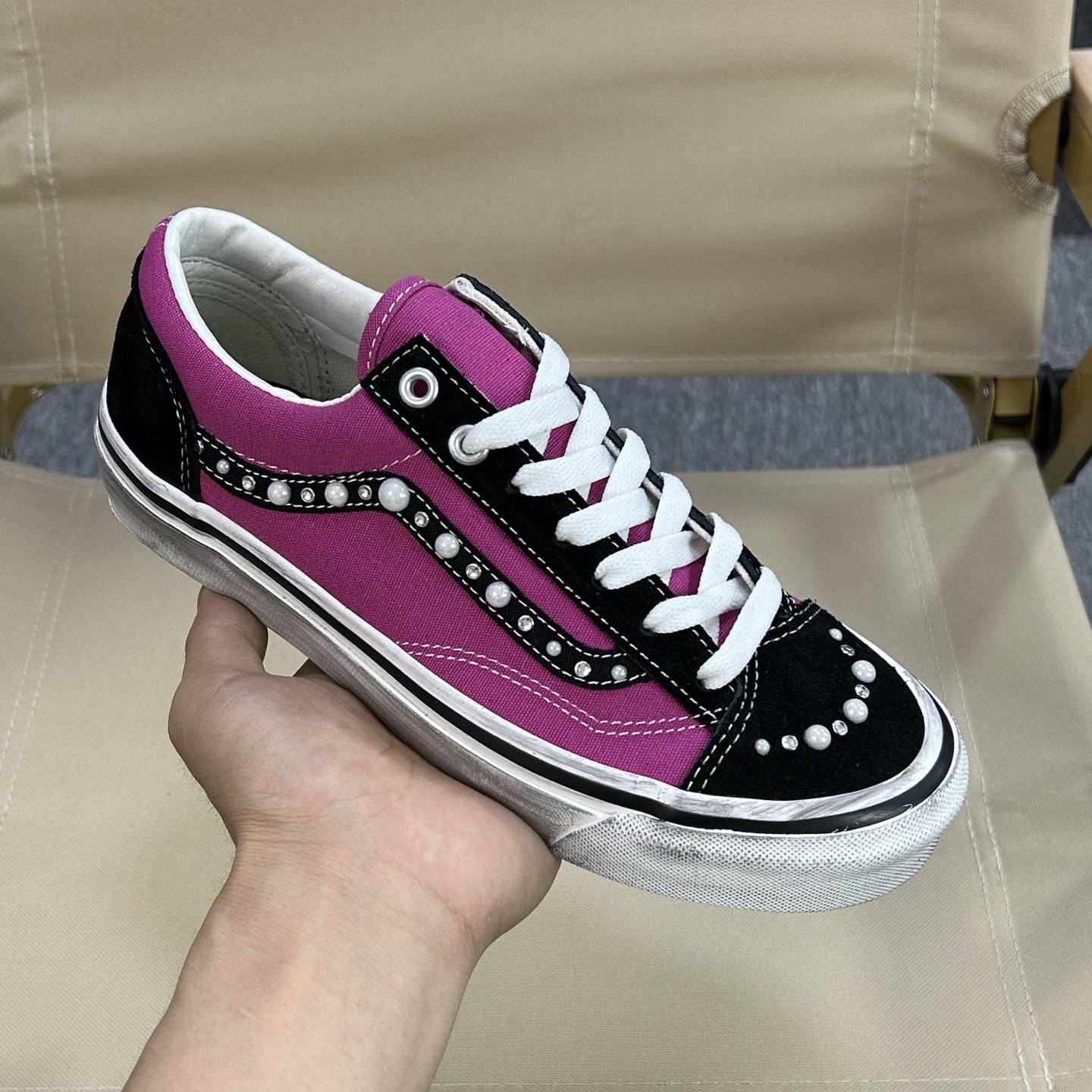 Vans OTW Old Skool 36 Pearlized Pack Pink Black