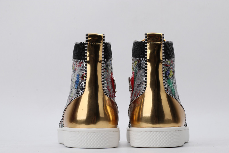 chian louin high top sneaker