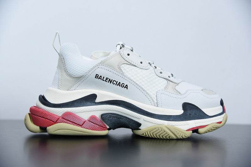 bc triple s trainer ''white black red'' 533882 w09e1 9000