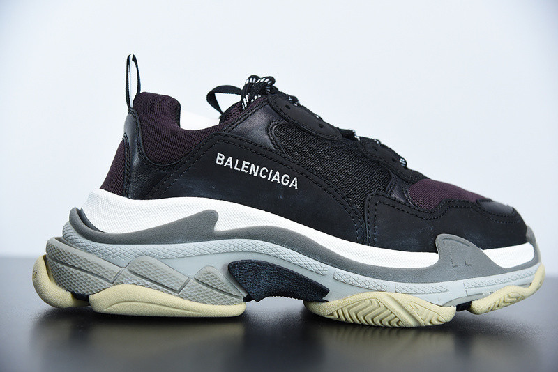 bc triple s trainer black burgundy white 536737 w09oh 1091
