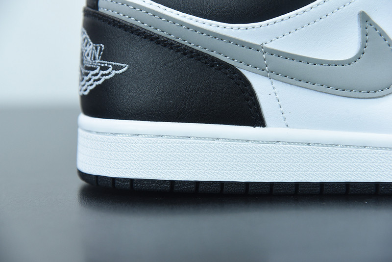 air jordan 1 low black white grey 553558-040