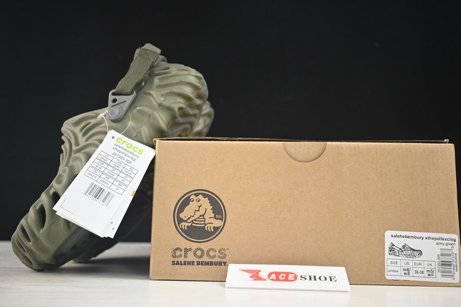 crocs pollex clog by salehe bembury cucumber 207393-309