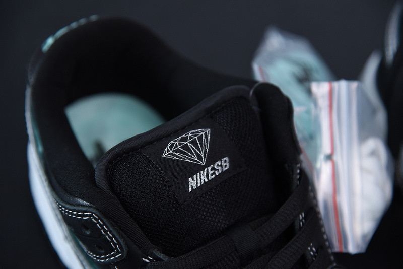 nike sb dunk low black x diamond S*pply x co bv1310-001