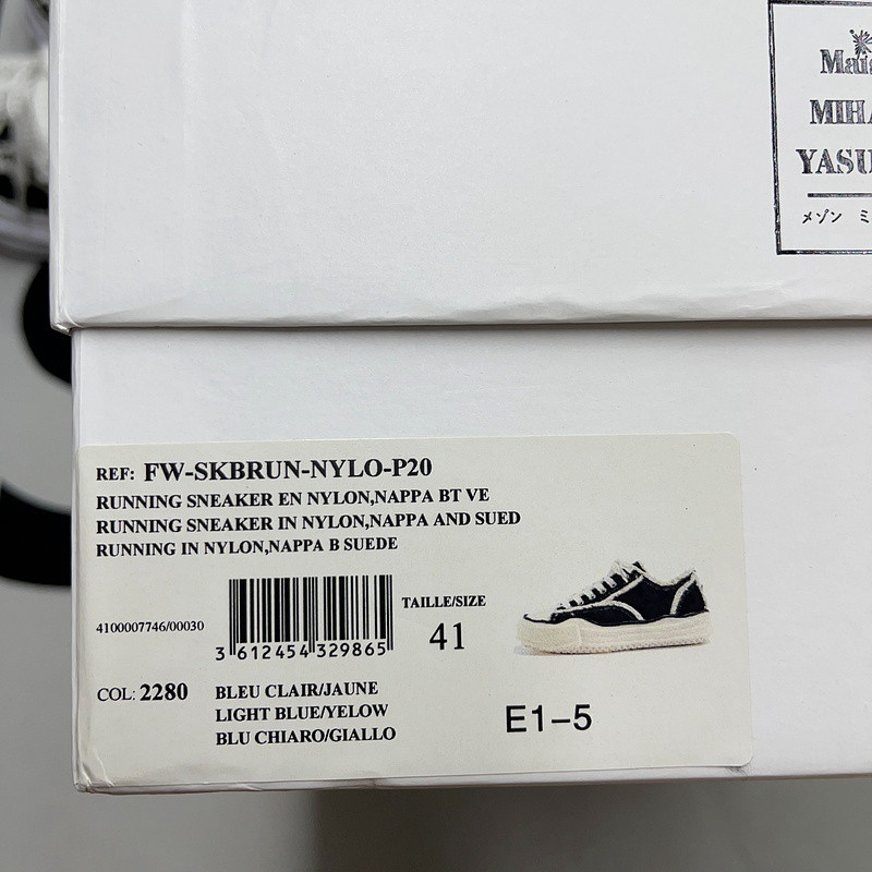 maison mihara yasuhiro sneaker