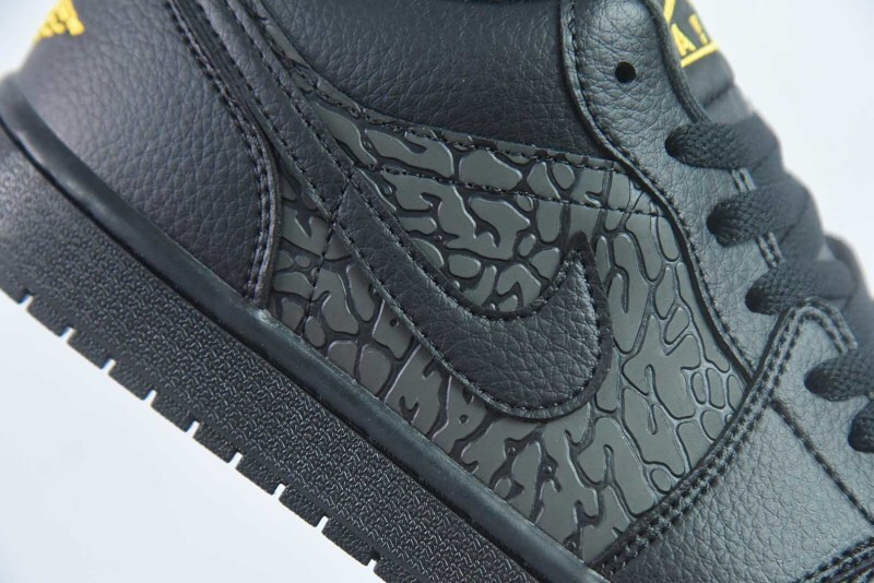Air Jordan 1 Low Black Elephant Print IM6568-010
