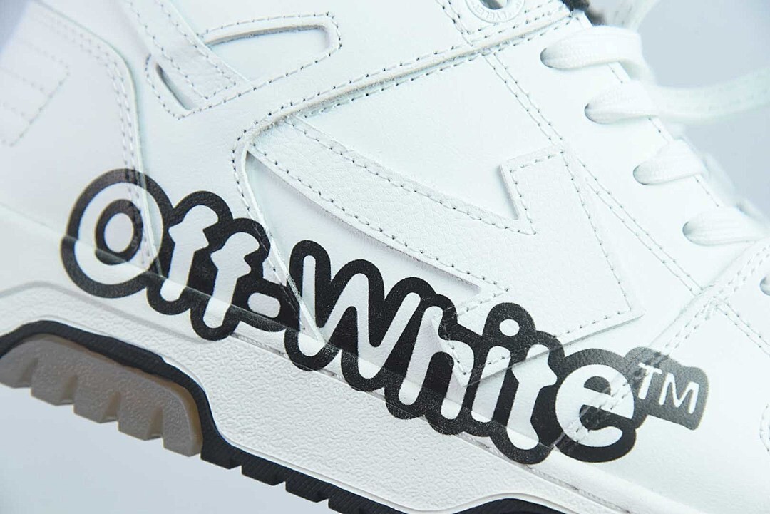OF™ C/O VIRGIL ABLOH OUT OF OFFICE LOW-TOP LEATHER SNEAKERS ‘OOO“