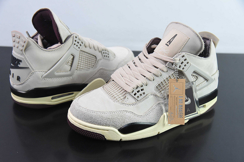 a ma maniere x air jordan 4 fossil stone fz4810-200