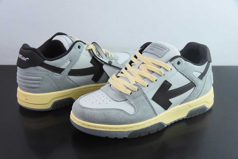 OF™ C/O VIRGIL ABLOH OUT OF OFFICE LOW-TOP LEATHER SNEAKERS ‘OOO“