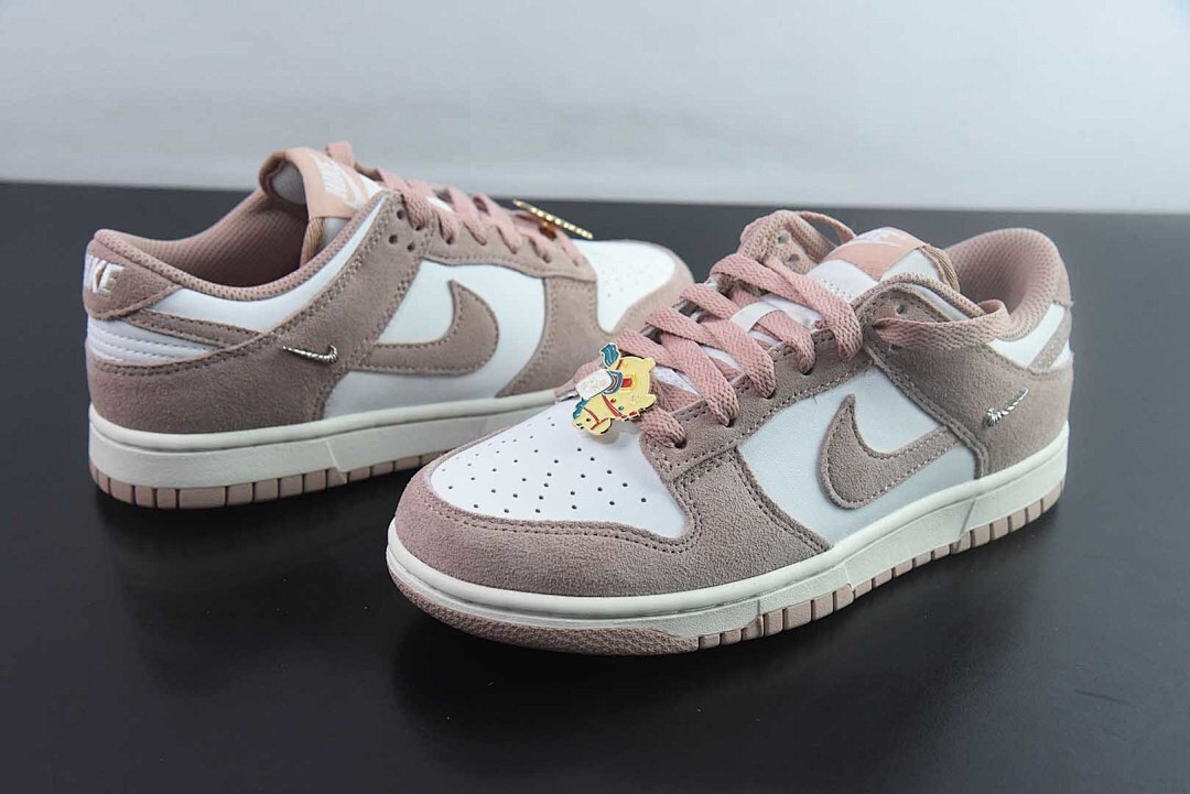 Nike Dunk Low Rose Whisper Gold Mini Swoosh IB4417-102