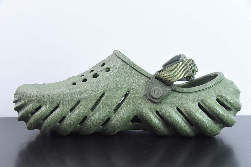 crocs echo clog army green