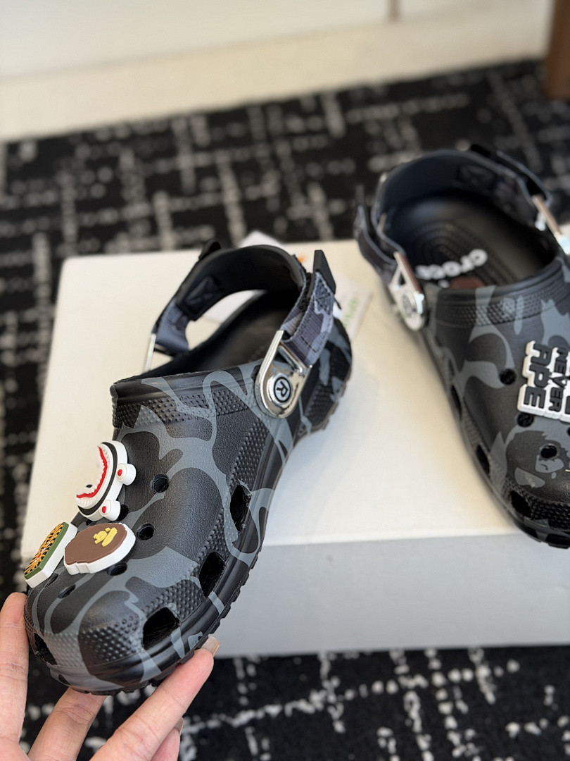 BAPE × Cr0c5 sANDALS
