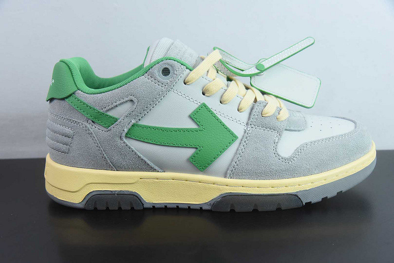 OF™ C/O VIRGIL ABLOH OUT OF OFFICE LOW-TOP LEATHER SNEAKERS ‘OOO“