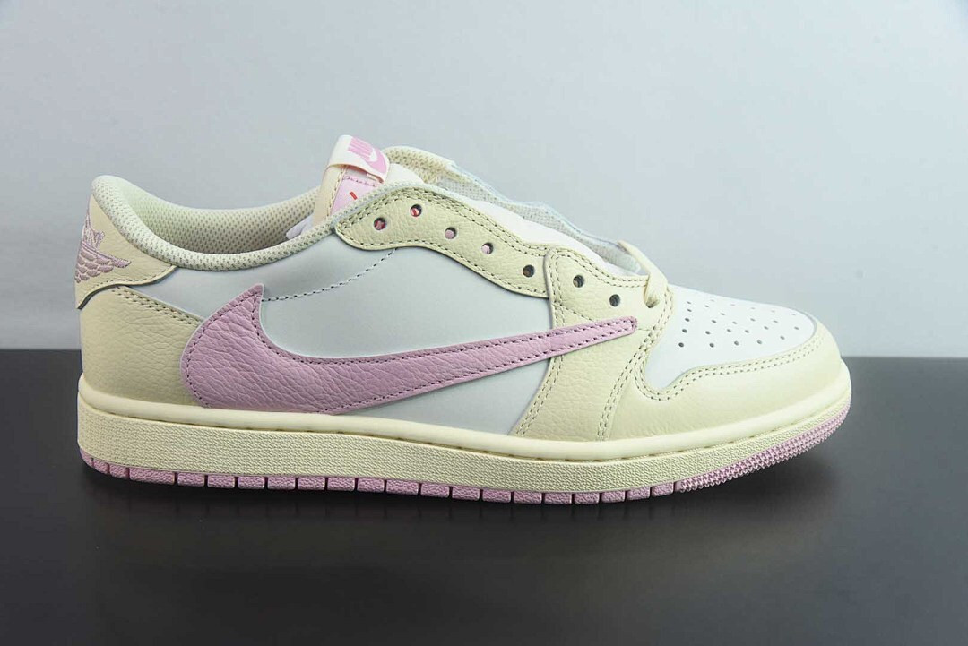 Travis Scott x Air Jordan 1 Low OG “Muslin/Shy Pink” IQ7604-100