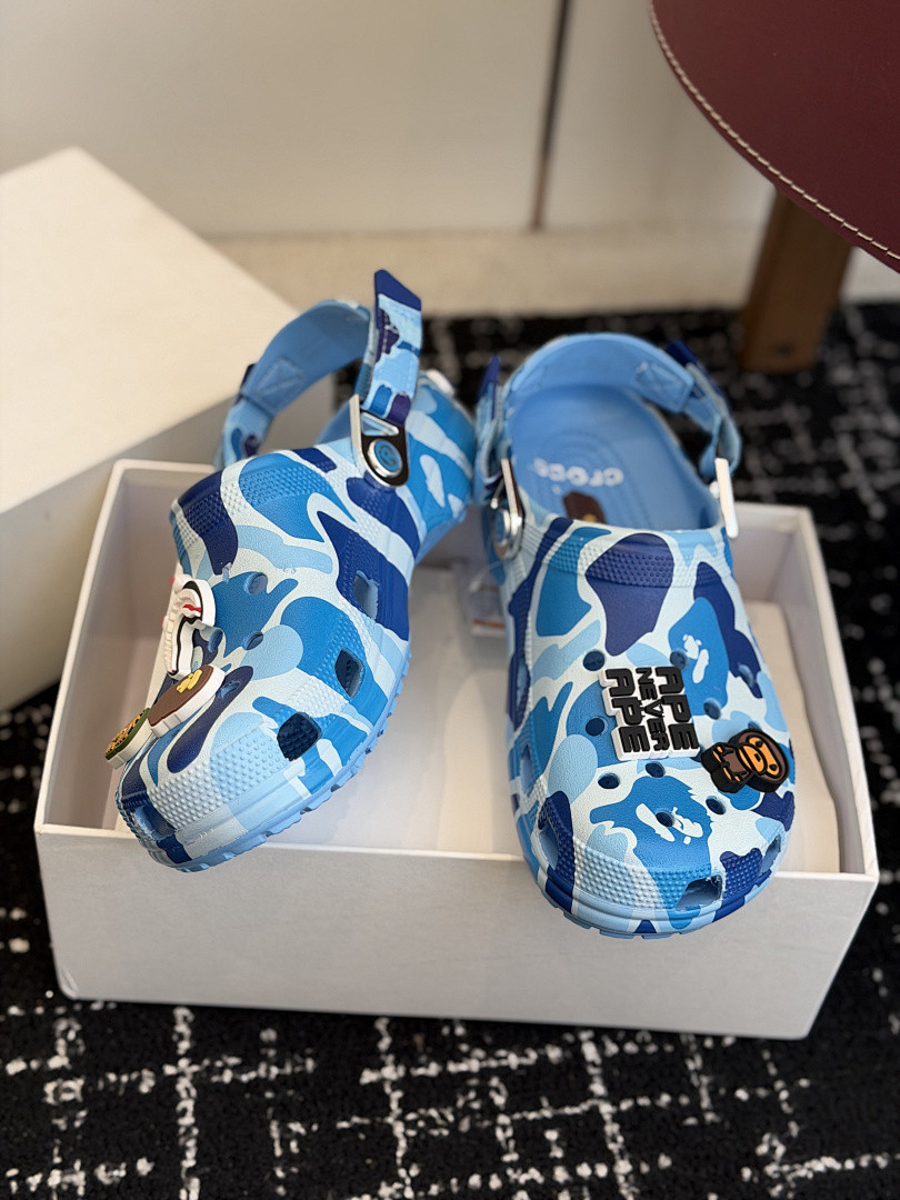 BAPE × Cr0c5 sANDALS