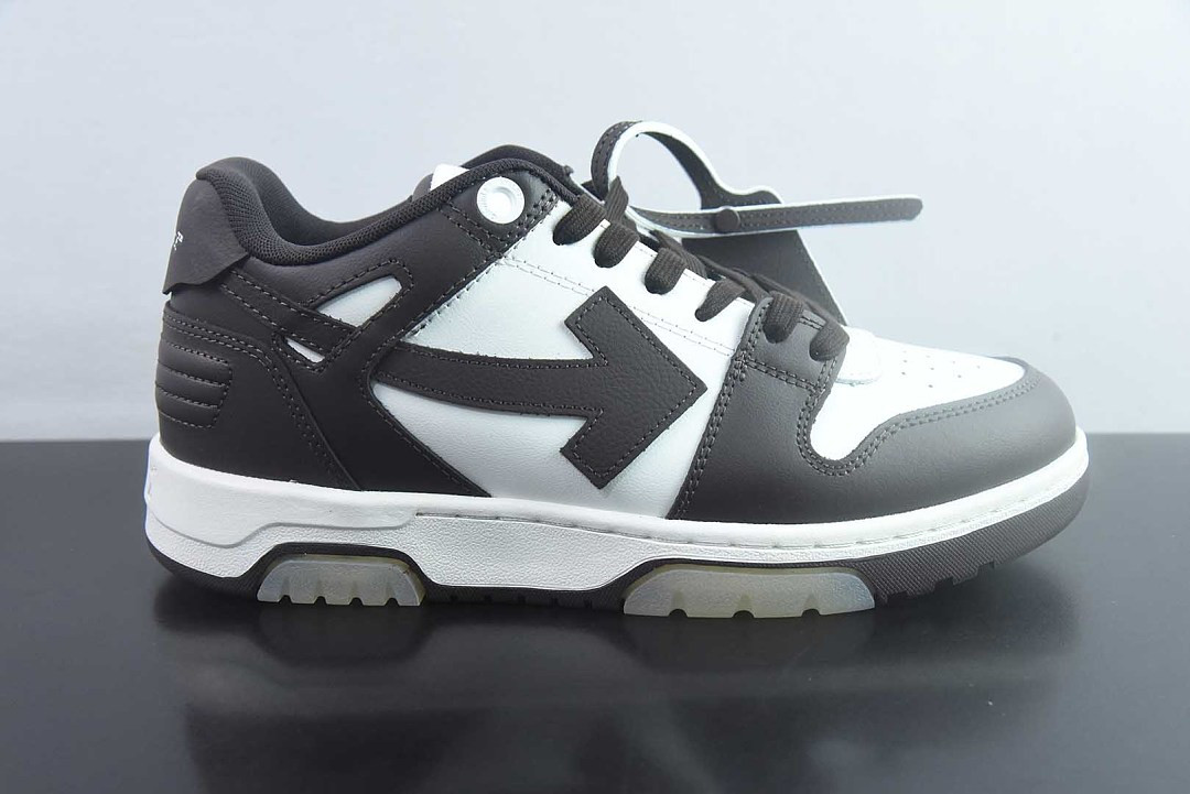 OF™ C/O VIRGIL ABLOH OUT OF OFFICE LOW-TOP LEATHER SNEAKERS ‘OOO“