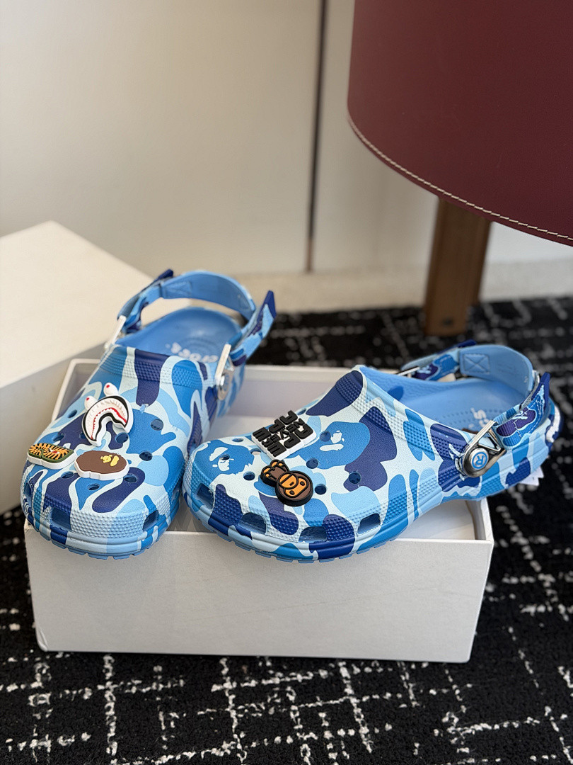 BAPE × Cr0c5 sANDALS