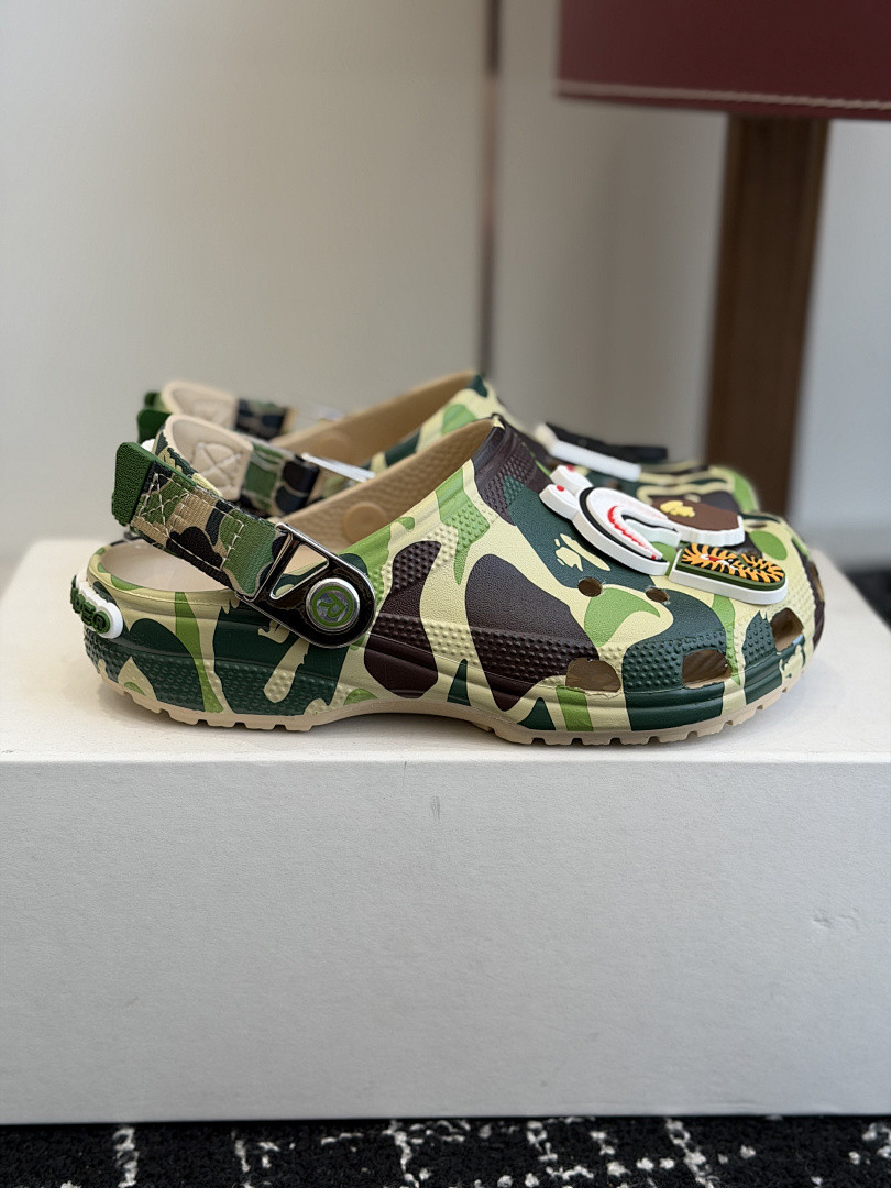 BAPE × Cr0c5 sANDALS