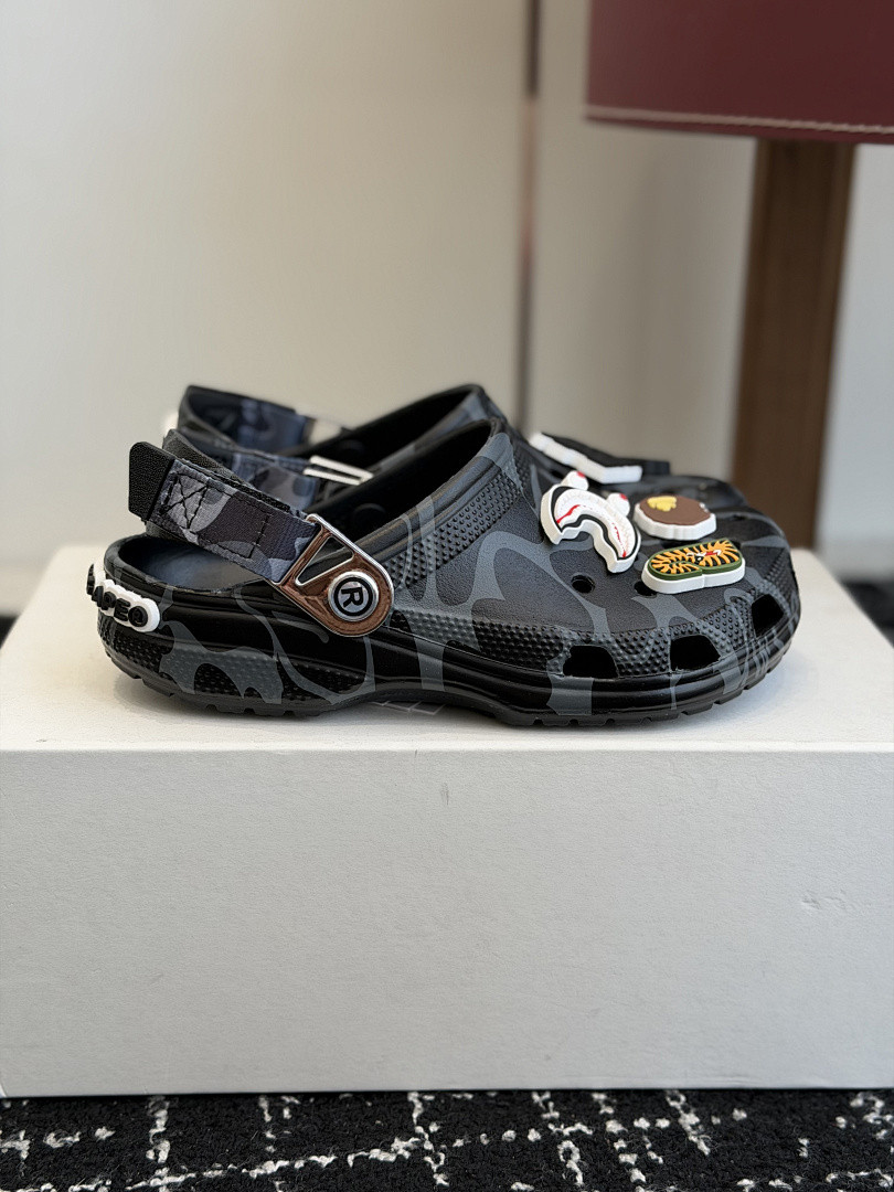 BAPE × Cr0c5 sANDALS