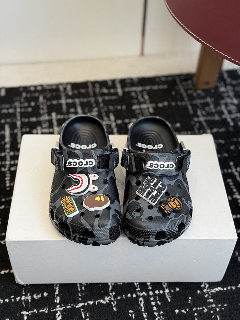 BAPE × Cr0c5 sANDALS
